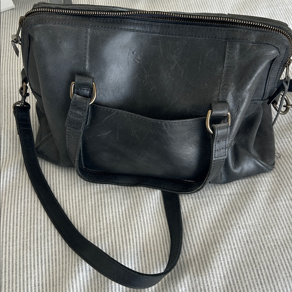 ABLE black leather bag - Picture 5 of 8